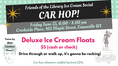 Friends of the Library Drive-In Car Hop